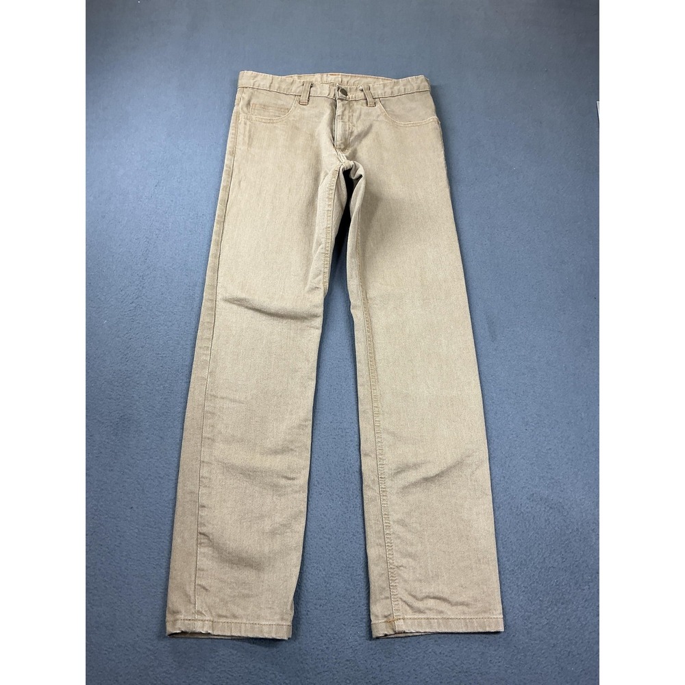 Dearborn Denim Jeans Mens 29x29 Beige Light Wash Straight‎ Leg Stretch Denim
